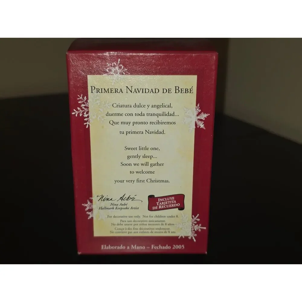 HALLMARK 2005 PRIMERA NAVIDAD DE BEBE CHRISTMAS (BABY'S 1ST CHRISTMAS) ORNAMENT